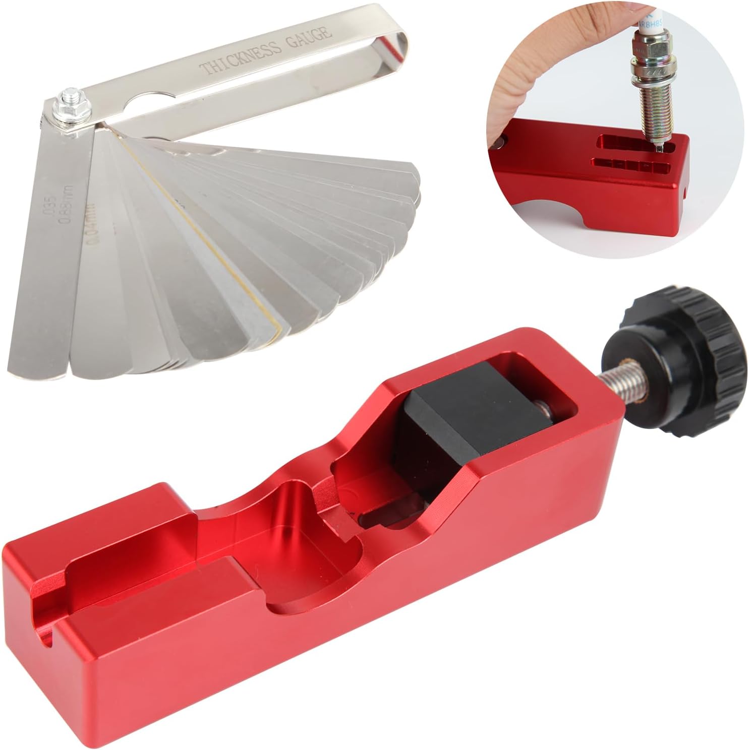 🔥LAST DAY 49% OFF - 🛠️Spark Plug Gap Tool with Feeler Gauge