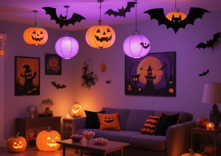 BatBlaze – Colorful 3D LED Bat Decor Set