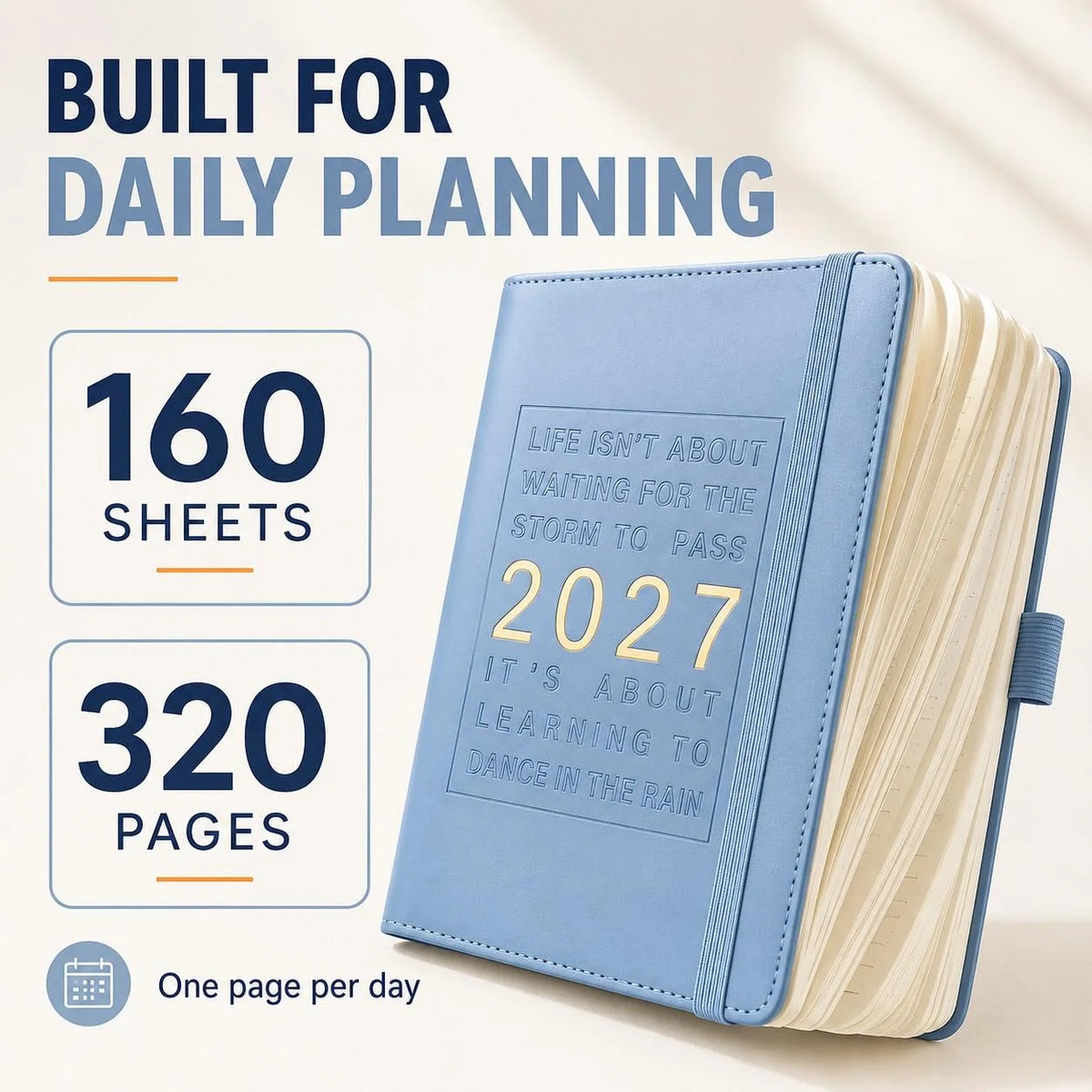 PlanSphere – 2027 Daily Calendar Journal