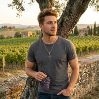 CrestOria – Lord’s Prayer Layered Cross Necklace