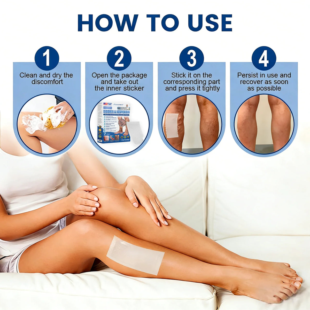 VenoLume – Diosmin & Hesperidin Microneedle Vein Patch