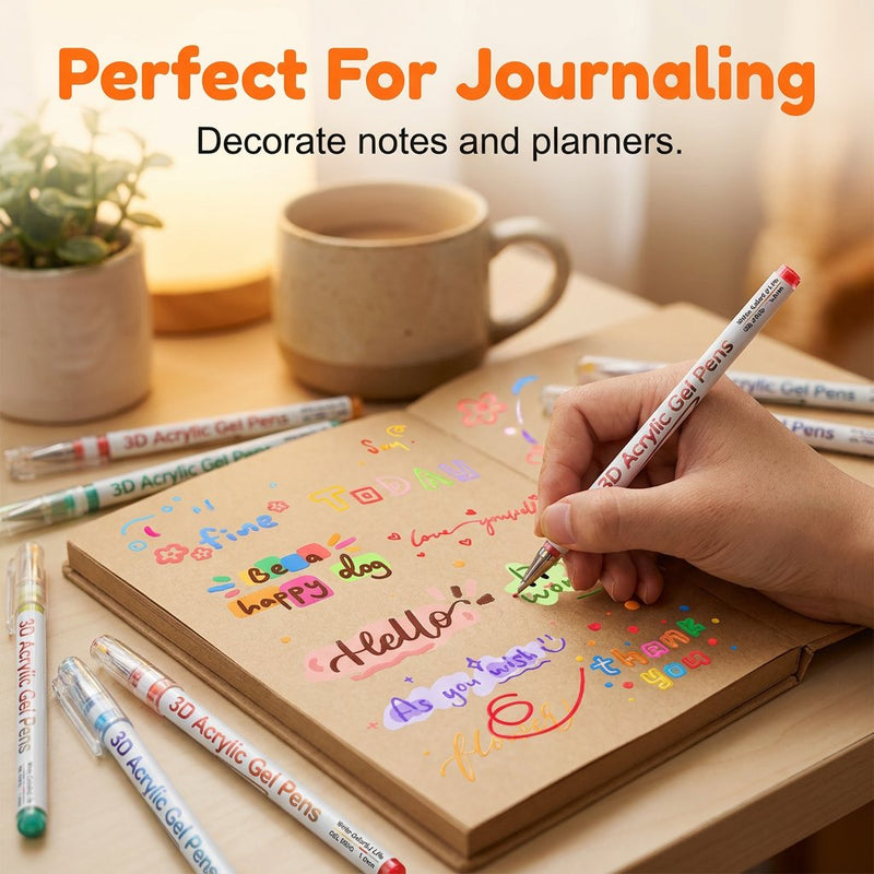 ColorGlow – Professional Acrylic Gel Pen Set
