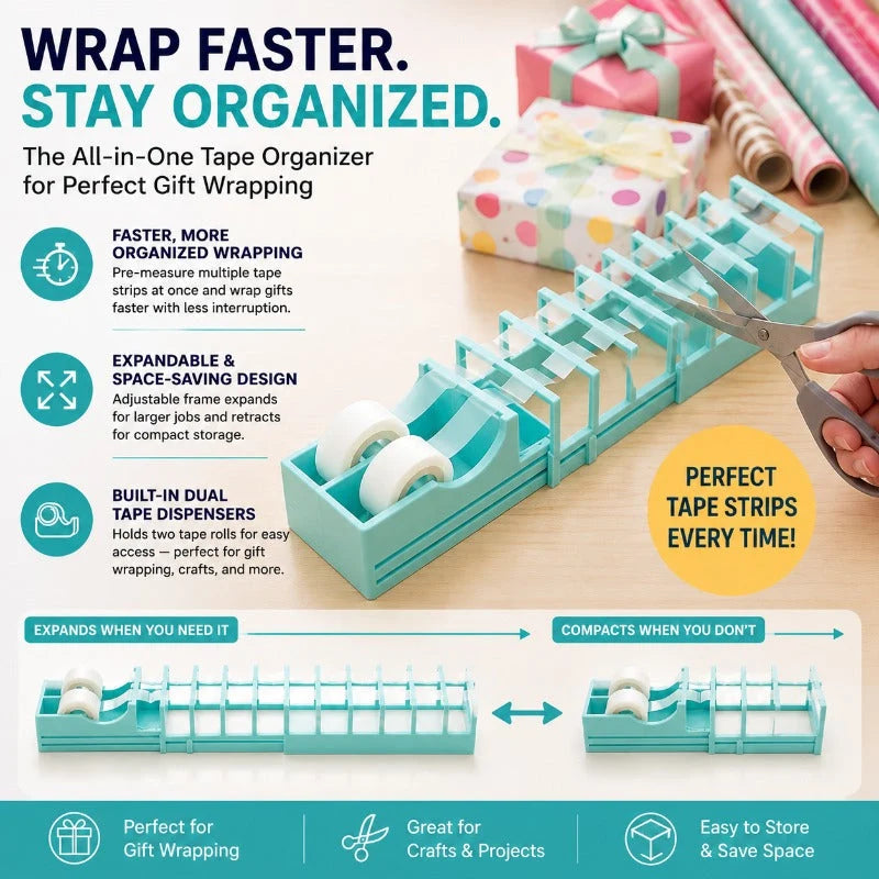 WrapNest – Expandable Multi-Tape Dispenser