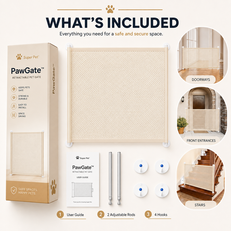 PawBarrier – Lightweight Woven Pet Safety Gate