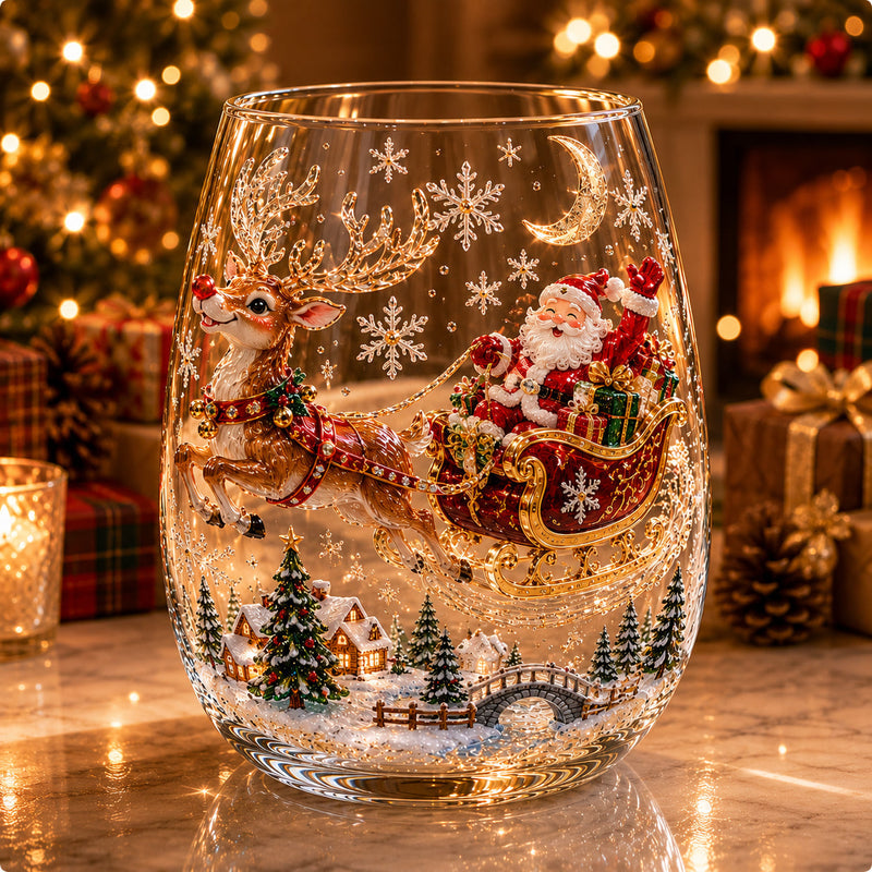CrystalFest – Luxury 3D Christmas Glass Art Cup