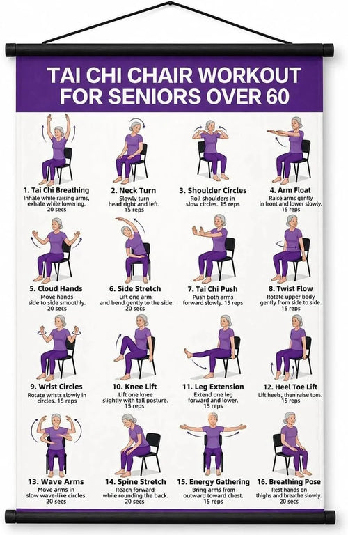 TaiChiEase – 16-Move Chair Tai Chi Workout Chart