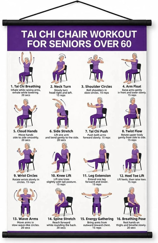 TaiChiEase – 16-Move Chair Tai Chi Workout Chart