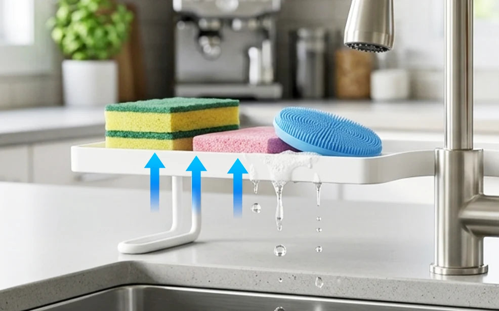 StickRack – Drill-Free Drainage Storage Rack