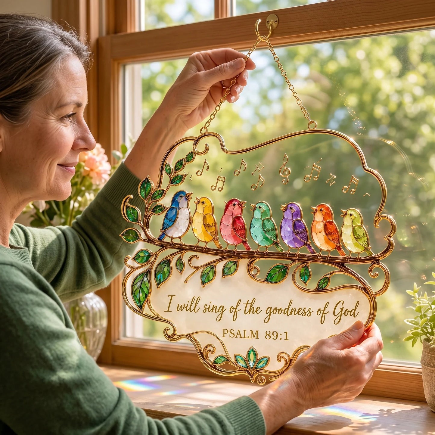 FaithSong – Psalm 89:1 Window Suncatcher