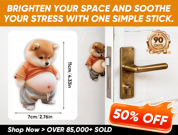 PawShield – Chubby Shiba Anti-Collision Protection Sticker