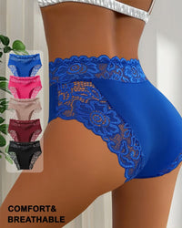 SilkenCharm – Delicate Lace Mid-Rise Panties