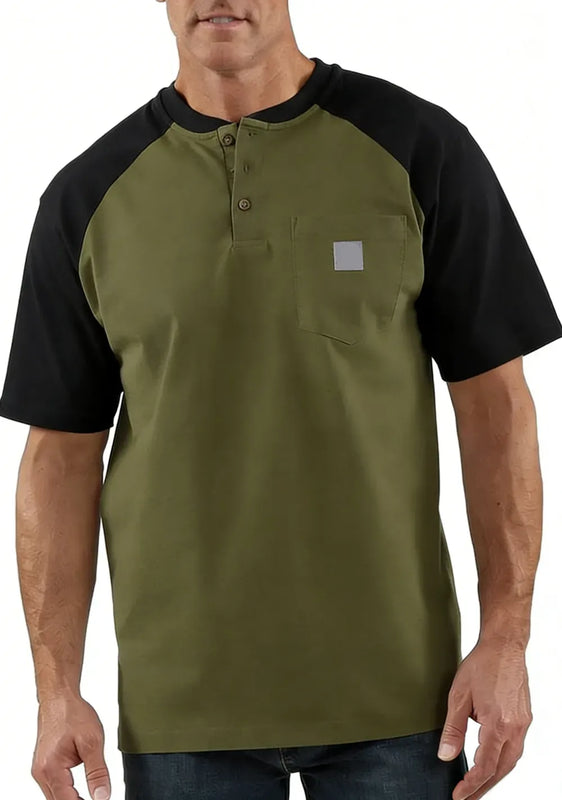 StyleFusion – Premium Color Block Casual Shirt