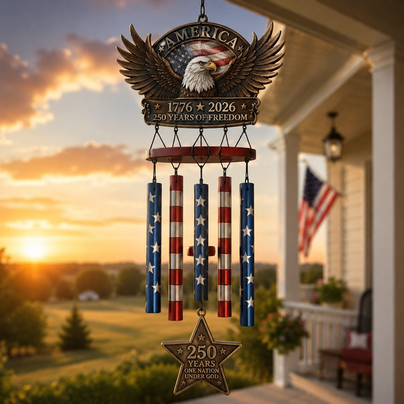 HeritageChime – Premium Patriotic Memorial Wind Chime