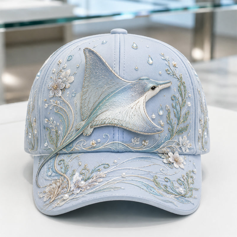 OceanVista – Premium 3D Embroidered Marine Life Cap