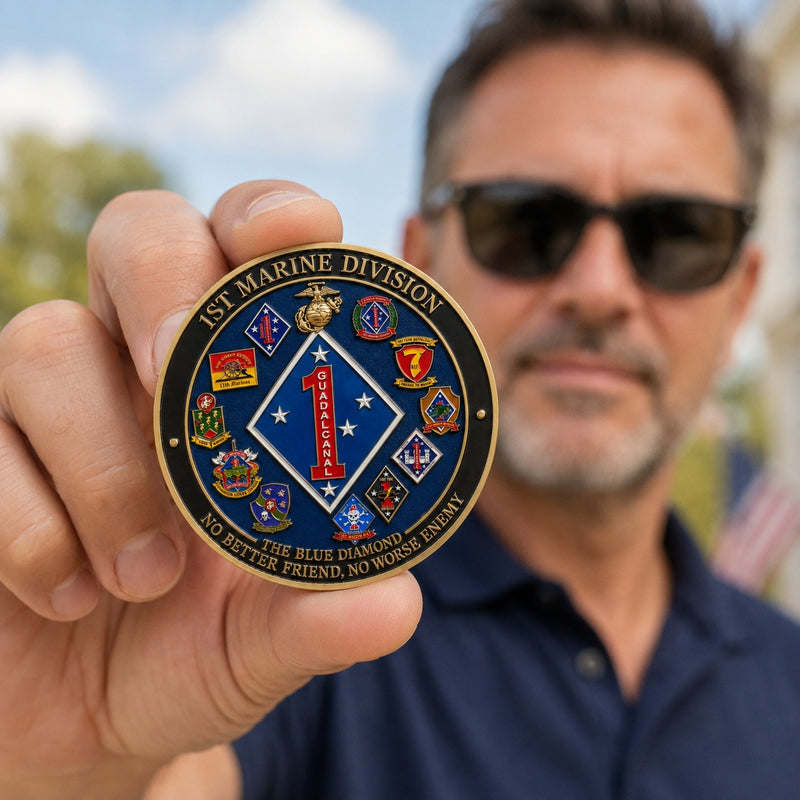 MarineHonor – Blue Diamond Commemorative Keepsake Coin