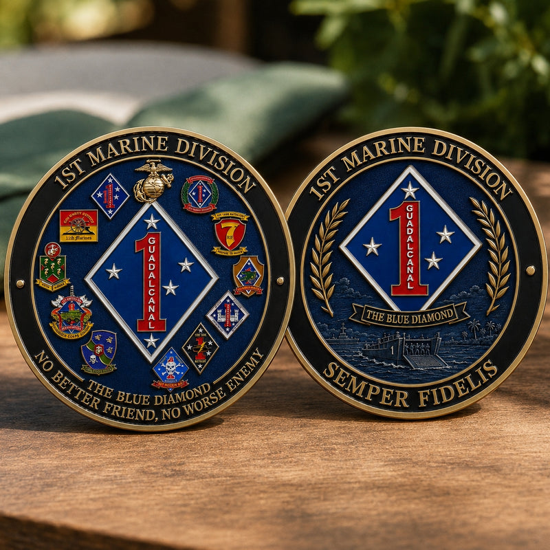 MarineHonor – Blue Diamond Commemorative Keepsake Coin