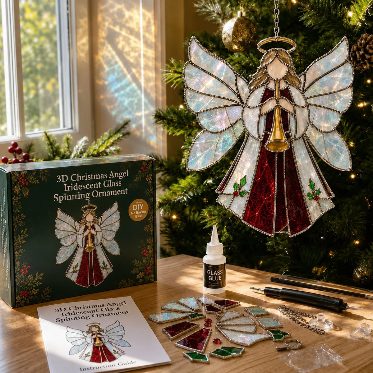 TwinkleCraft – Christmas Iridescent Suncatcher Kit