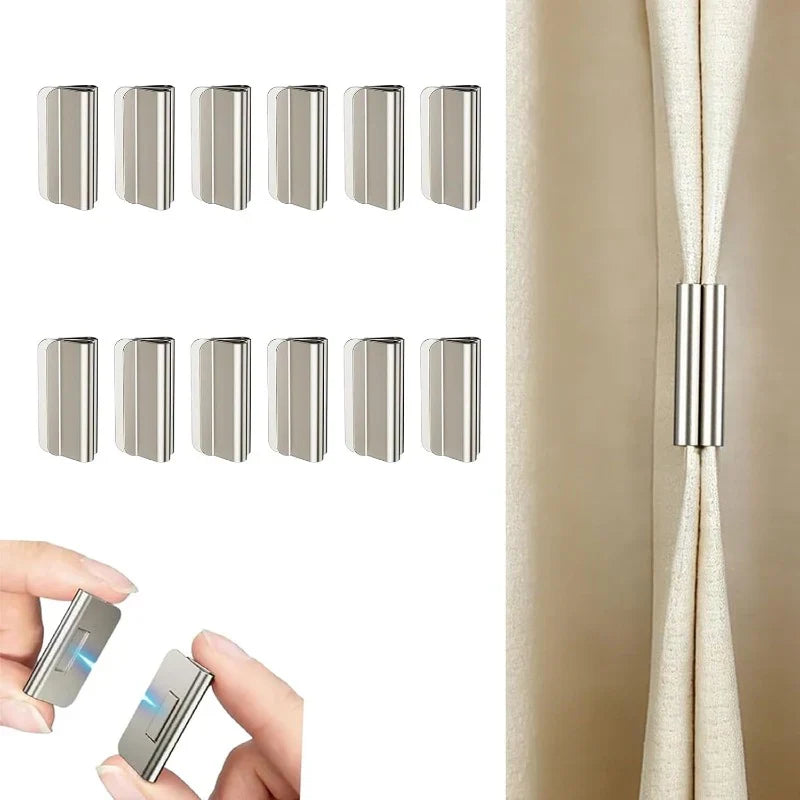 CurtainSnap – No-Drill Magnetic Curtain Holders