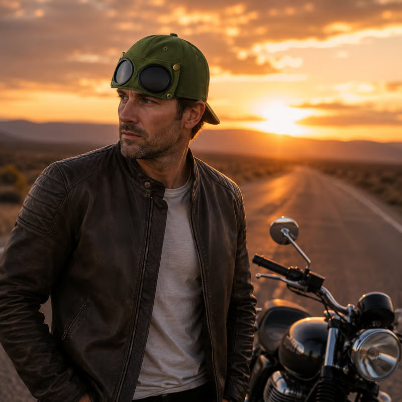 AeroVanta – Detachable Goggle Pilot Baseball Cap