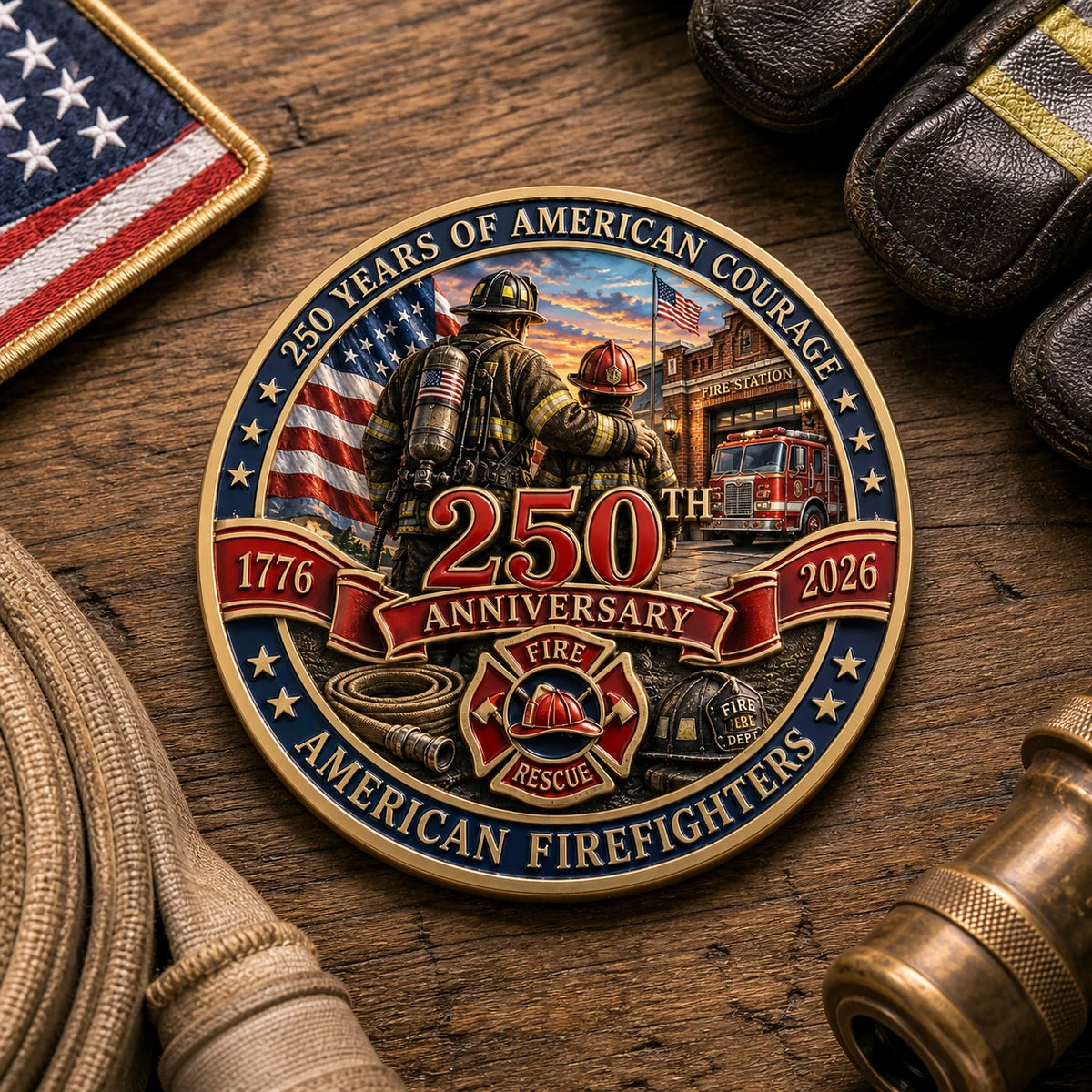 ValorGuard – Firefighter 250th Anniversary Collectible Coin