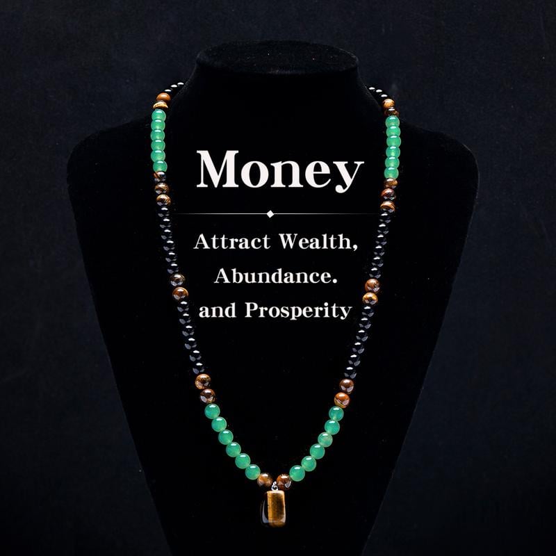 FortuneAura – Green Aventurine Prosperity Pendant