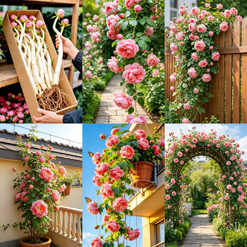 RoseCascade – Premium Climbing Rose Bulbs