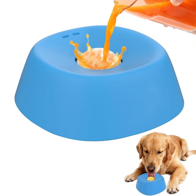 Slow-Feed Liquid Dog Bowls