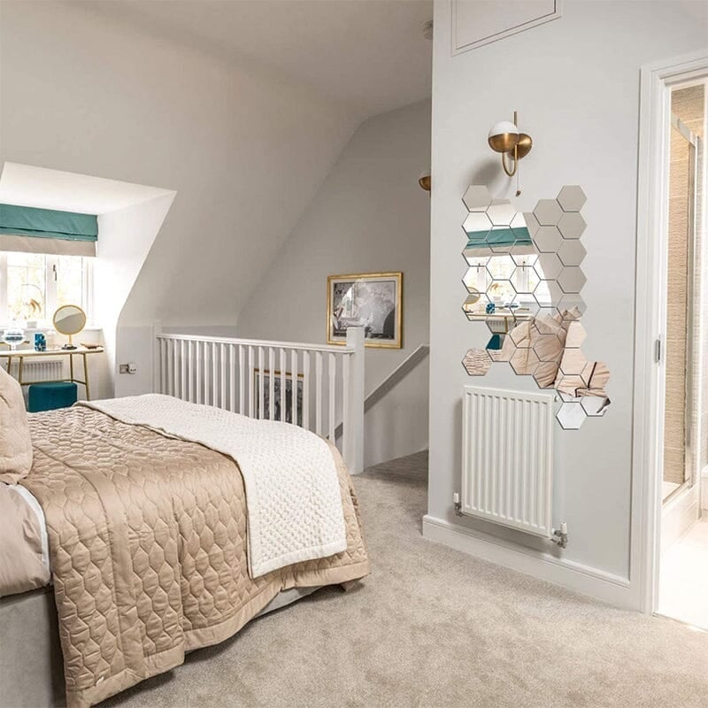 Peel and Stick Mirror Wall Tiles