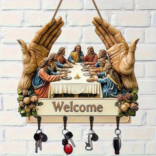 🙏Jesus and Disciples Wall Art Keychain