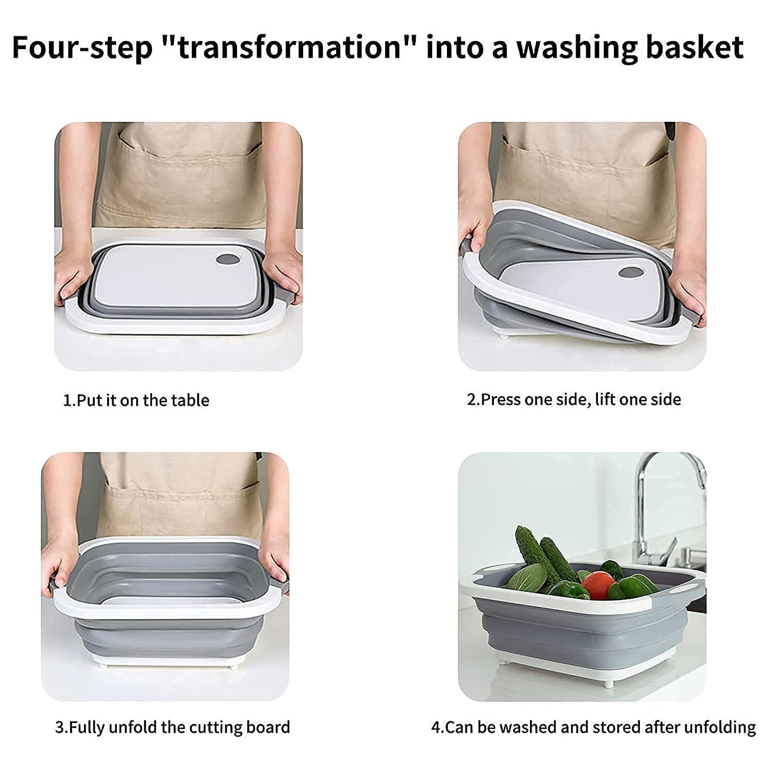 🔥🌡️Last Day Promotion 49% Off🍗🥗BBQ & Meal Prep Tub | Collapsible Prep Tub🍖🏕️