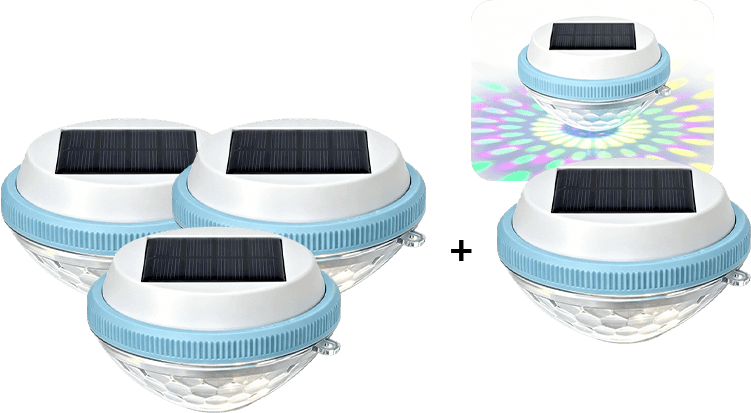 HydroShine – Solar Floating RGB Pool Light