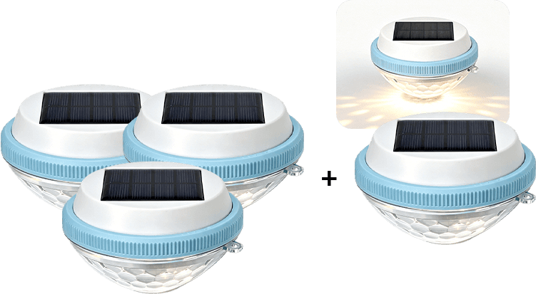 HydroShine – Solar Floating RGB Pool Light