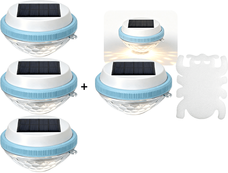HydroShine – Solar Floating RGB Pool Light