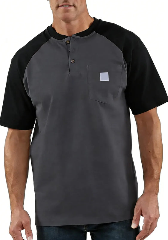 StyleFusion – Premium Color Block Casual Shirt