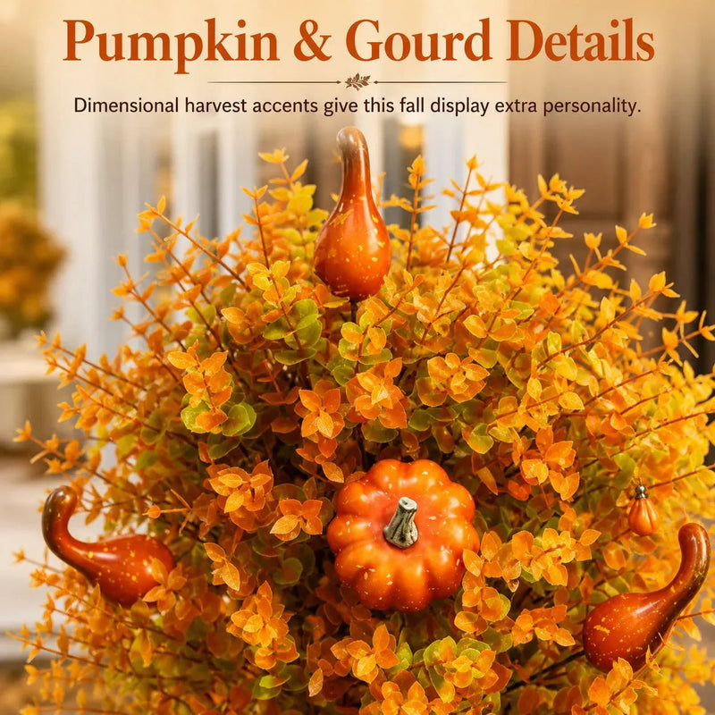 FallBloom – Full Foliage Autumn Pumpkin Garden Stakes