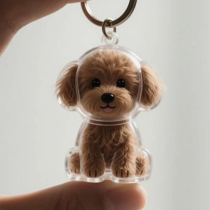 MemoryPaw – Pet Hair Memorial Capsule Keychain