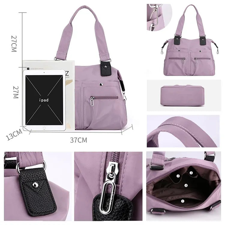 🛍️Hot Sale 50% OFF🔥capacity waterproof multi pocket shoulder bag