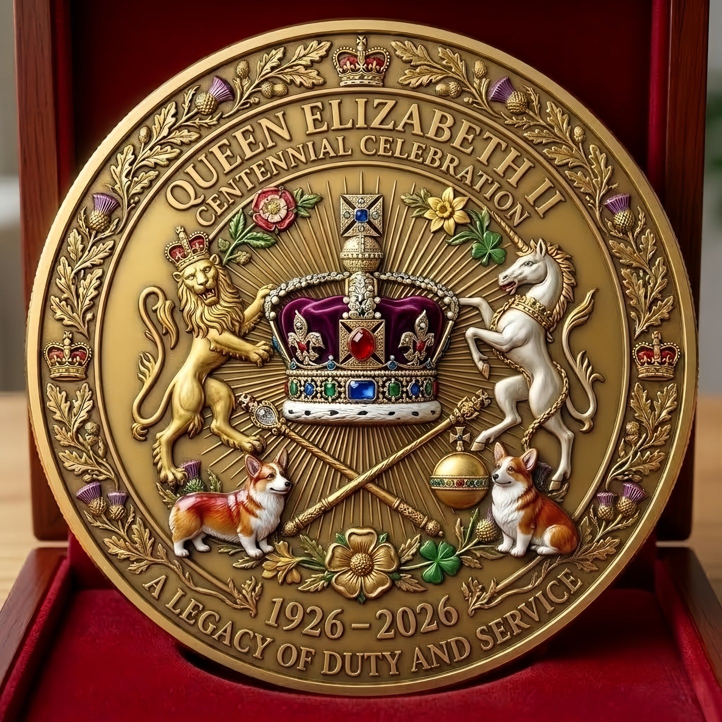 Queen Elizabeth II 100th Anniversary Commemorative Coin（1926-2026）