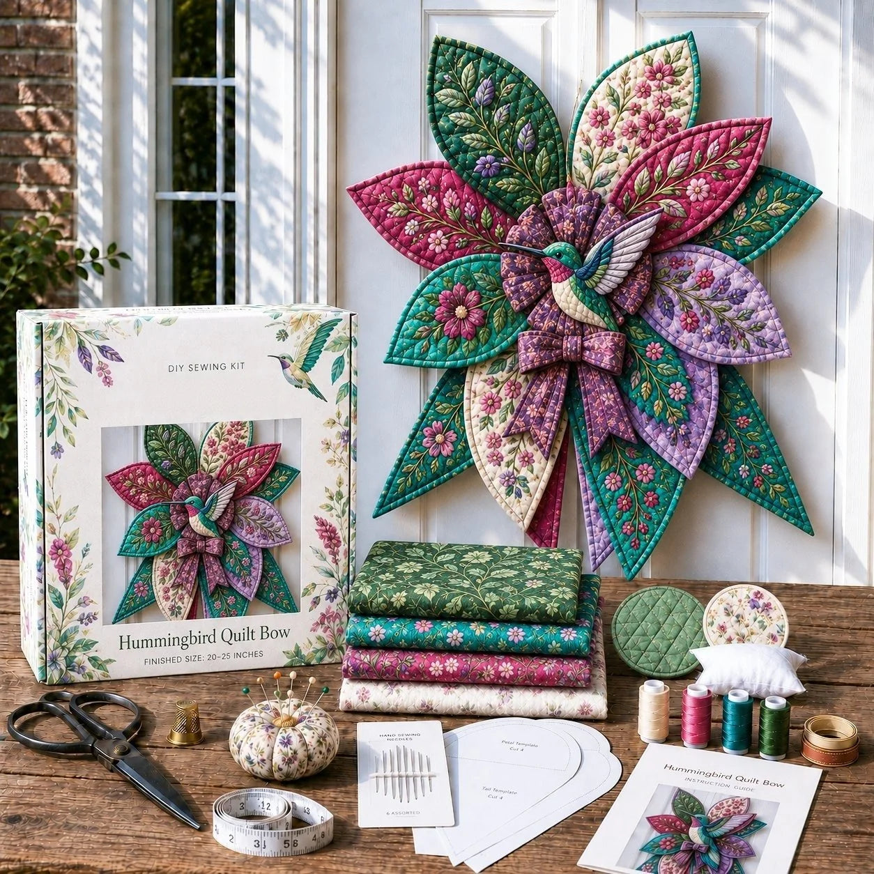 StitchCharm – Oversized 3D Quilted Bow Craft Kit