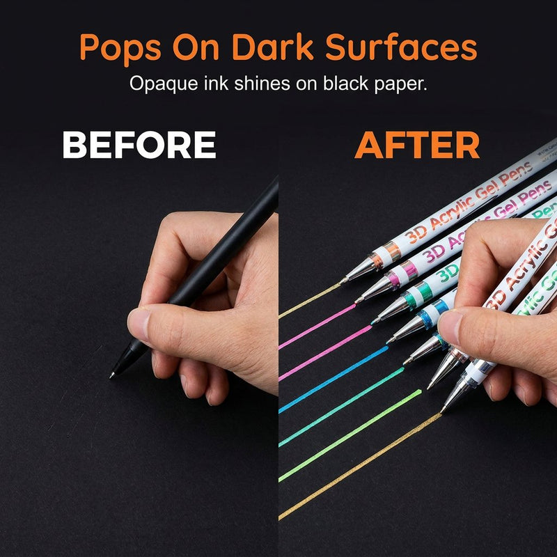 ColorGlow – Professional Acrylic Gel Pen Set