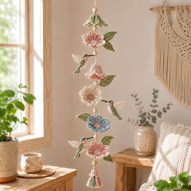 FloraFlight – Premium Hummingbird Crochet Cascade Kit