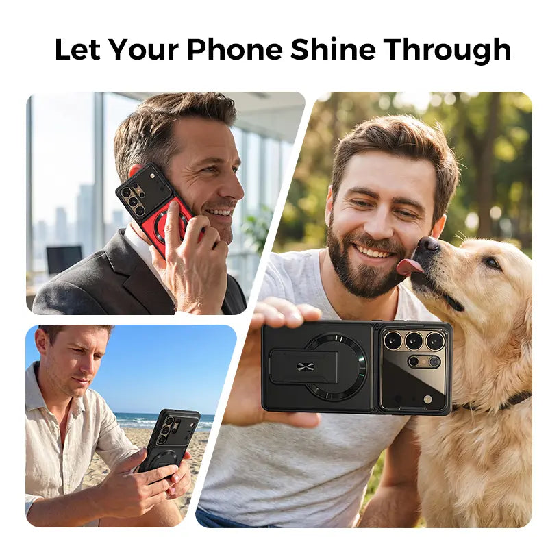MagVault – Premium Magnetic Stand Phone Case