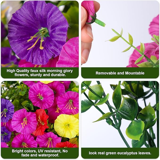 BloomHaven – Vibrant Morning Glory Garden Décor