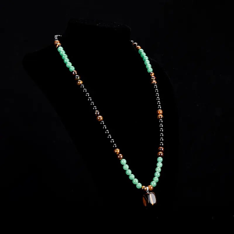 FortuneAura – Green Aventurine Prosperity Pendant
