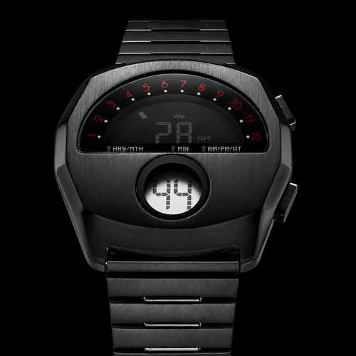 AeroChron – Futuristic Stainless Steel Watch