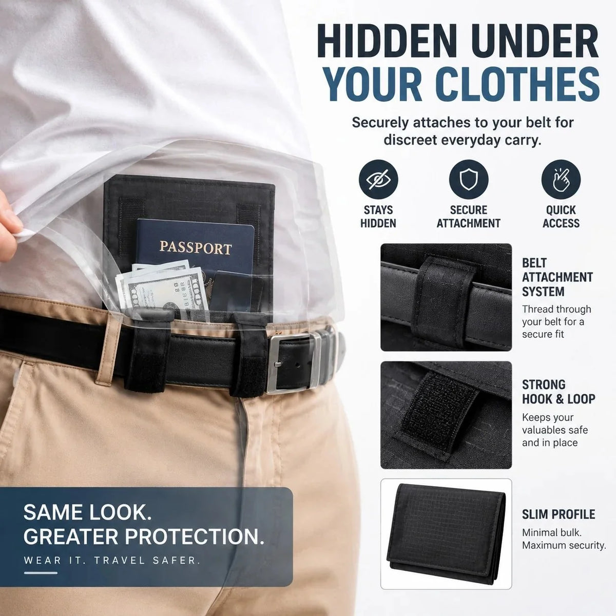 TravelShield – Discreet Anti-Theft Belt Pouch