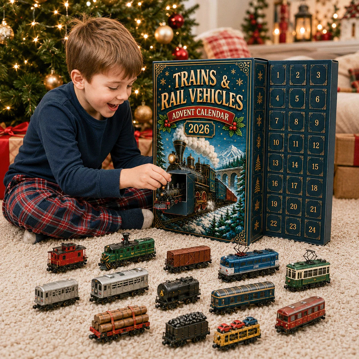 RailCrest – 24-Day Trains & Rail Vehicles Advent Calendar 2026