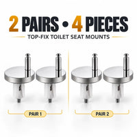 BoltOra – Top-Fix Toilet Seat Hinge Replacement Kit