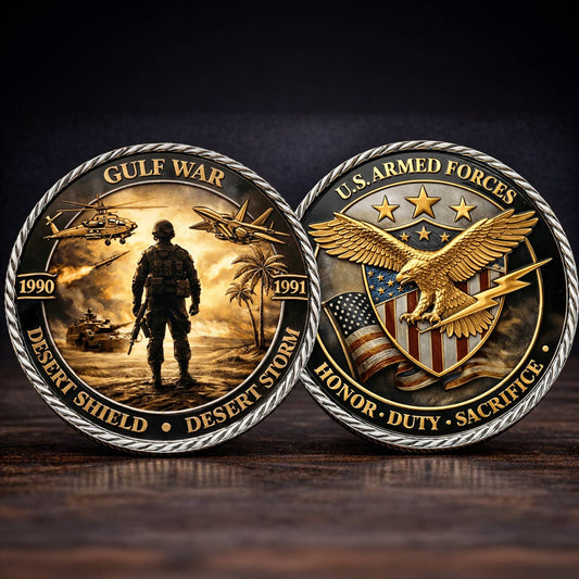 🏆Last Day Promo: 60% OFF-  US Gulf War Veterans Desert Shield • Desert Storm 1990–1991 Commemorative Challenge Coin