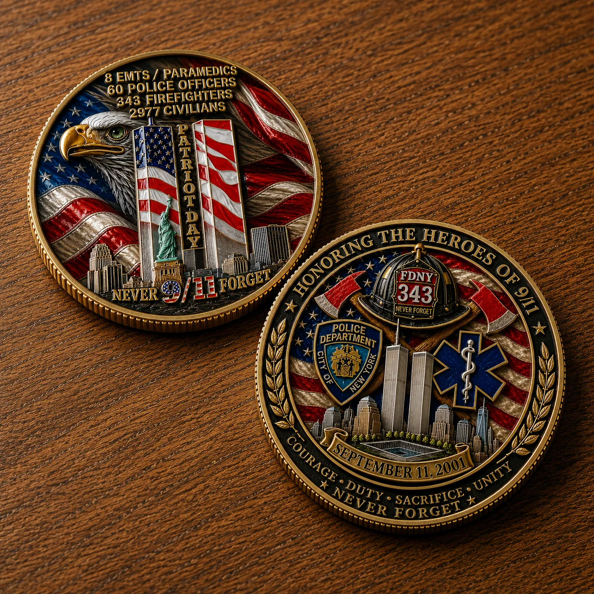 SacredLegacy – 9/11 Commemorative Challenge Coin